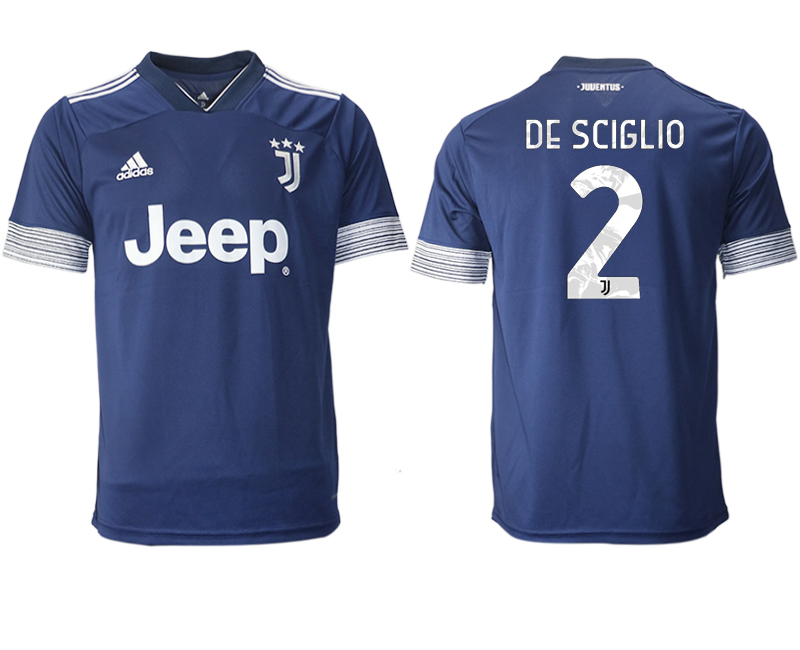 Men 2020-2021 club Juventus away aaa version #2 blue Soccer Jerseys